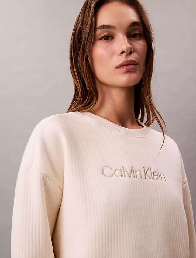 Sweat-shirt de nuit en molleton matelassé Sweat-shirt de nuit en molleton matelassé