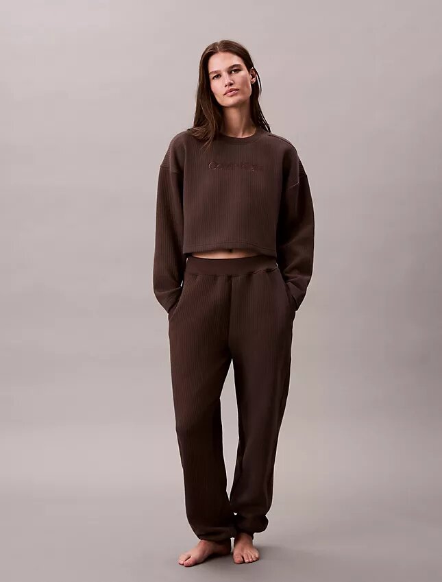 Sweat-shirt de nuit en molleton matelassé Sweat-shirt de nuit en molleton matelassé