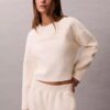 Sweat-shirt de nuit en molleton matelassé Sweat-shirt de nuit en molleton matelassé
