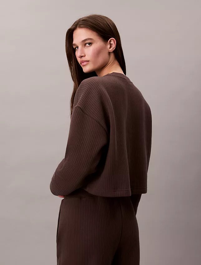 Sweat-shirt de nuit en molleton matelassé Sweat-shirt de nuit en molleton matelassé