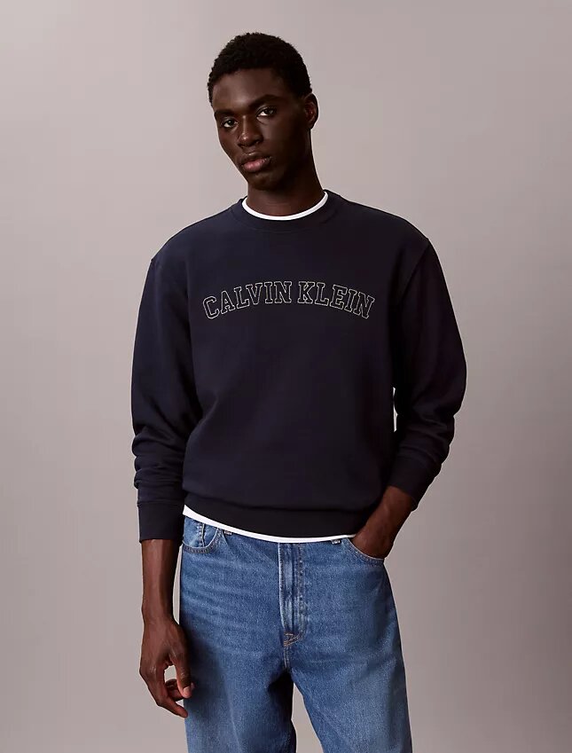 Sweat-shirt en molleton avec logo Varsity Sweat-shirt en molleton avec logo Varsity
