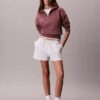Sweat-shirt en molleton à fermeture éclair quart de longueur Monogram Sweat-shirt en molleton à fermeture éclair quart de longueur Monogram