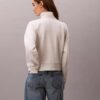 Sweat-shirt en molleton à fermeture éclair quart de longueur Monogram Sweat-shirt en molleton à fermeture éclair quart de longueur Monogram