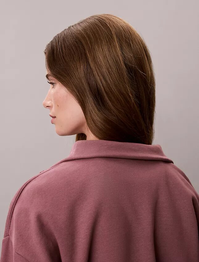 Sweat-shirt en molleton à fermeture éclair quart de longueur Monogram Sweat-shirt en molleton à fermeture éclair quart de longueur Monogram