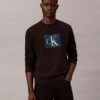 Sweat-shirt en molleton superposé avec motif Monogram Sweat-shirt en molleton superposé avec motif Monogram