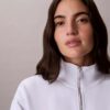Sweat-shirt à fermeture éclair intégrale avec bandeau logo Sweat-shirt à fermeture éclair intégrale avec bandeau logo
