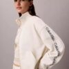 Sweat-shirt à fermeture éclair intégrale avec bandeau logo Sweat-shirt à fermeture éclair intégrale avec bandeau logo
