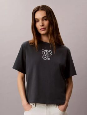 T-shirt ample avec imprimé photo CK One