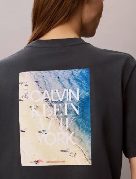 T-shirt ample avec imprimé photo CK One