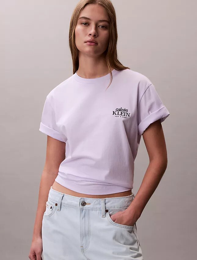 T-shirt ample avec logo brodé T-shirt ample avec logo brodé