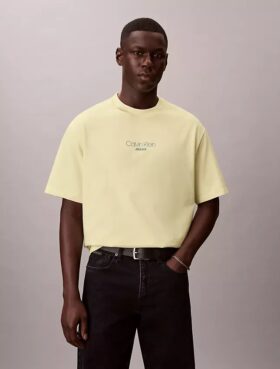 T-shirt ample avec logo Ckj