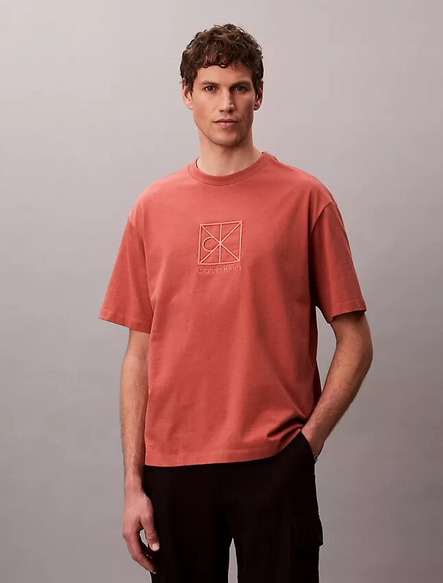 T-shirt ample avec logo emblématique T-shirt ample avec logo emblématique