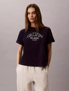 T-shirt ample avec logo en arc