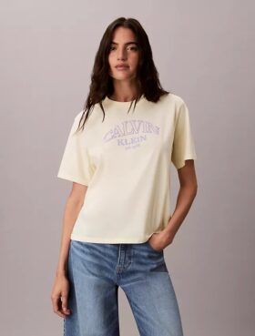T-shirt ample avec logo en arc