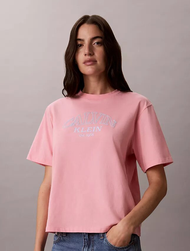 T-shirt ample avec logo en arc T-shirt ample avec logo en arc
