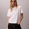 T-shirt ample avec logo en lettres cursives T-shirt ample avec logo en lettres cursives
