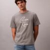 T-shirt ample avec logo en lettres cursives T-shirt ample avec logo en lettres cursives