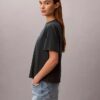 T-shirt ample avec logo en lettres cursives T-shirt ample avec logo en lettres cursives