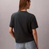 T-shirt ample avec logo en lettres cursives T-shirt ample avec logo en lettres cursives