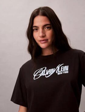 T-shirt ample avec logo en relief