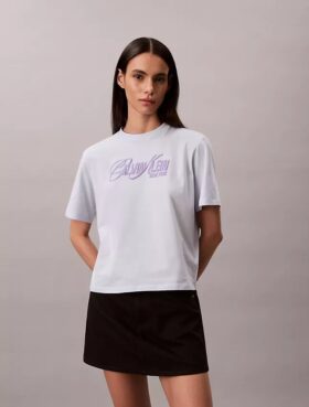 T-shirt ample avec logo en relief