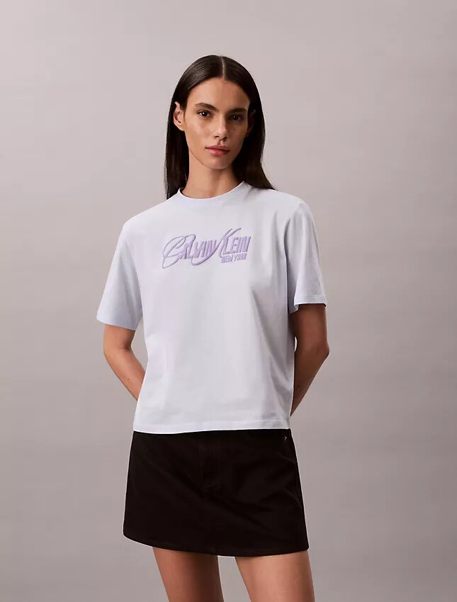 T-shirt ample avec logo en relief T-shirt ample avec logo en relief