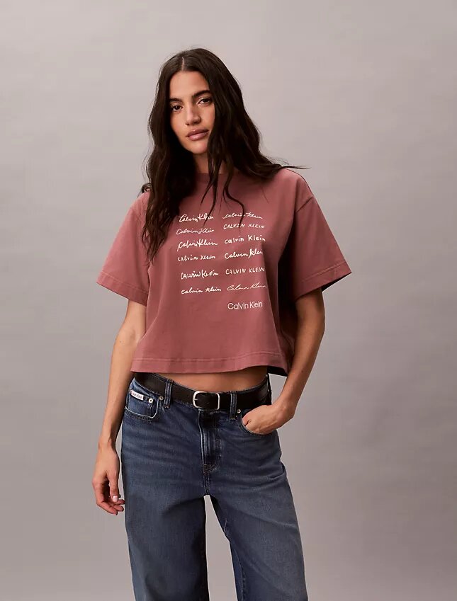 T-shirt ample avec logo graphique T-shirt ample avec logo graphique