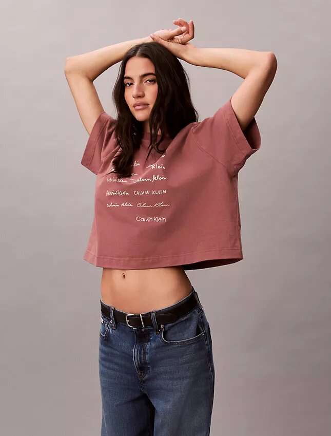 T-shirt ample avec logo graphique T-shirt ample avec logo graphique