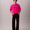 T-shirt ample avec logo graphique en blocs T-shirt ample avec logo graphique en blocs