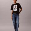 T-shirt ample avec logo graphique en lettres délavées T-shirt ample avec logo graphique en lettres délavées