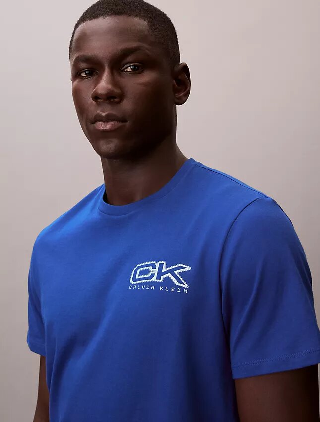 T-shirt ample avec logo Monogram métallisé T-shirt ample avec logo Monogram métallisé