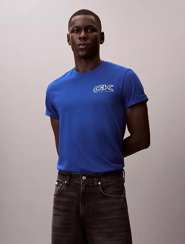 T-shirt ample avec logo Monogram métallisé T-shirt ample avec logo Monogram métallisé
