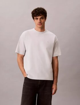 T-shirt ample avec motif Monologo vieilli