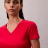T-shirt ample à col en V en coton Liquid T-shirt ample à col en V en coton Liquid