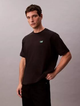 T-shirt ample en piqué rafraîchissant avec logo
