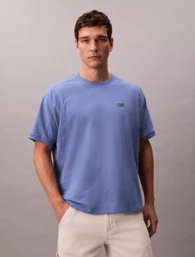 T-shirt ample en piqué rafraîchissant avec logo