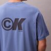 T-shirt ample en piqué rafraîchissant avec logo T-shirt ample en piqué rafraîchissant avec logo