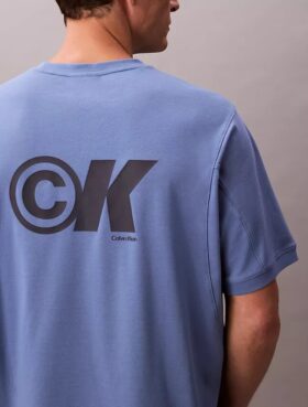 T-shirt ample en piqué rafraîchissant avec logo
