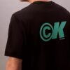 T-shirt ample en piqué rafraîchissant avec logo T-shirt ample en piqué rafraîchissant avec logo
