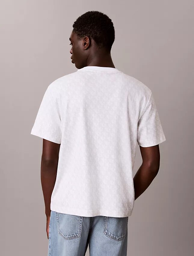 T-shirt ample à monogramme intégral T-shirt ample à monogramme intégral