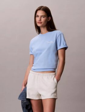 T-shirt ample à motif Calvin Klein en cursive