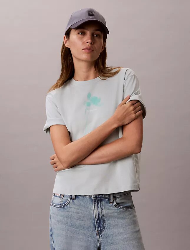 T-shirt ample à motif floral T-shirt ample à motif floral