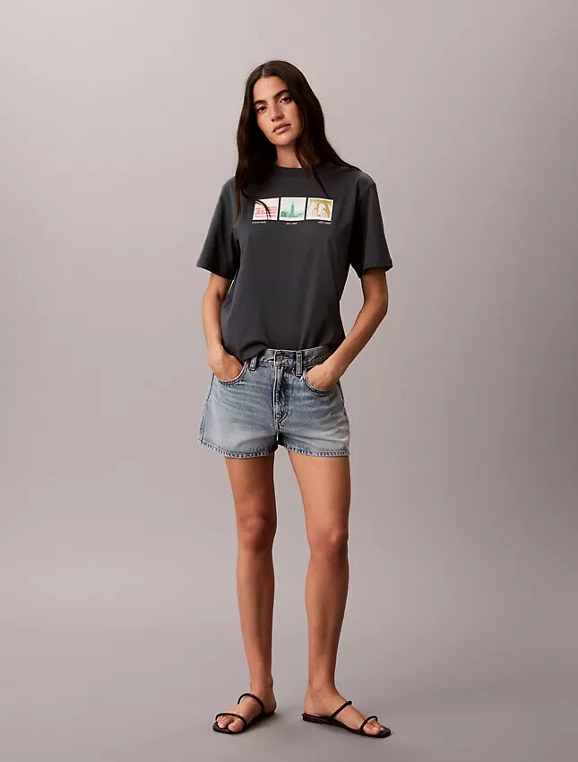 T-shirt ample à motif photo de New York T-shirt ample à motif photo de New York