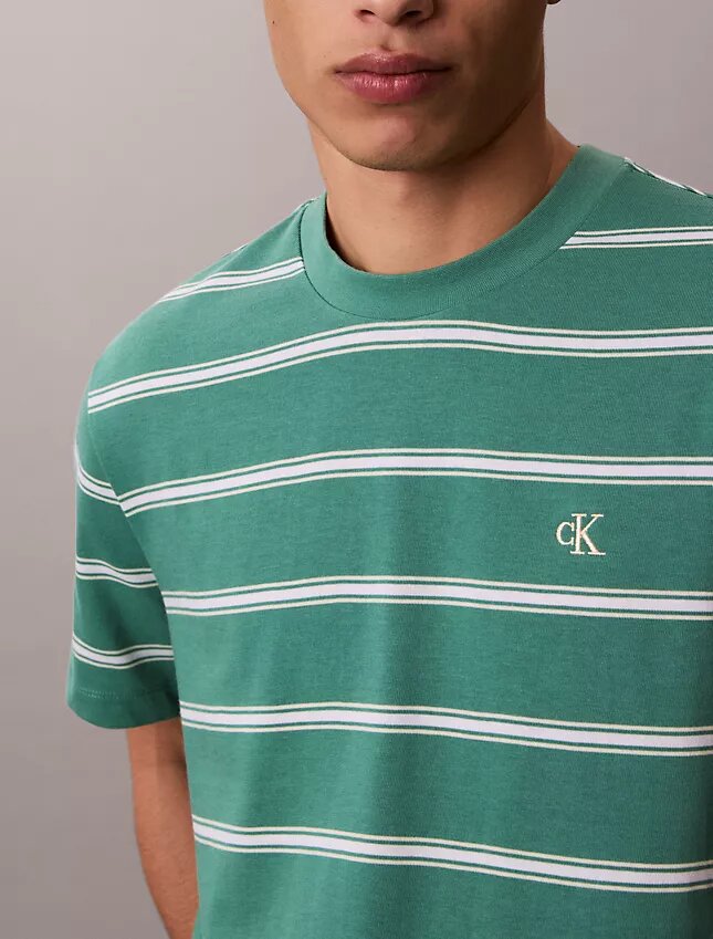 T-shirt ample à rayures et Monogram T-shirt ample à rayures et Monogram