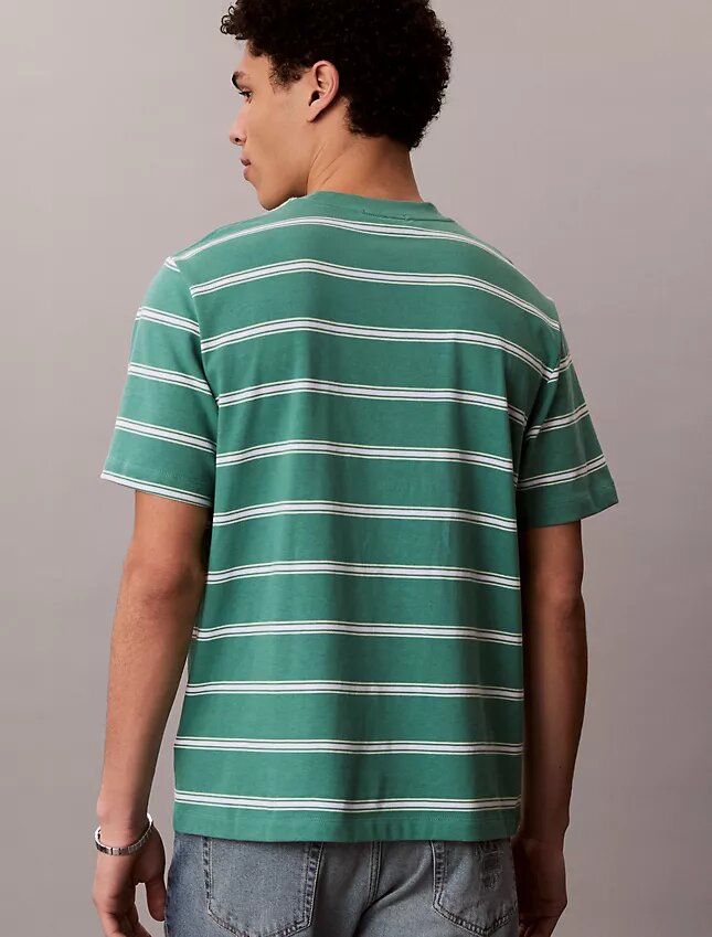 T-shirt ample à rayures et Monogram T-shirt ample à rayures et Monogram