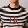 T-shirt ample à rayures et Monogram T-shirt ample à rayures et Monogram