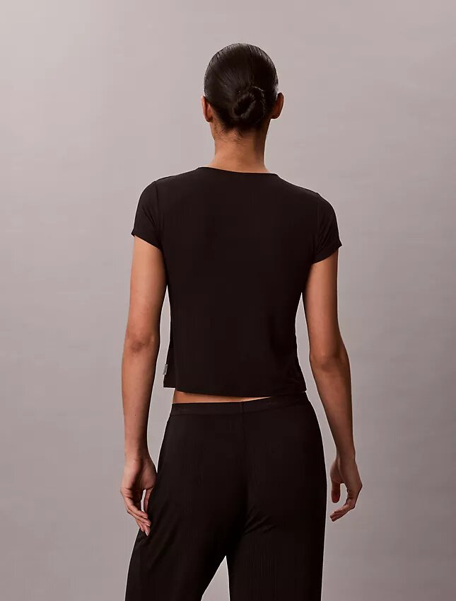 T-shirt bébé en Modal stretch à mailles lâches T-shirt bébé en Modal stretch à mailles lâches