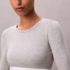T-shirt Bralette à manches longues légèrement doublé en coton Modal Icon