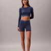 T-shirt Bralette à manches longues légèrement doublé en coton Modal Icon