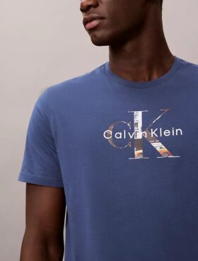 T-shirt classique avec imprimé graphique Monologo